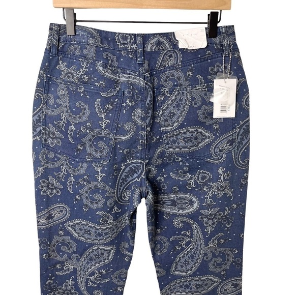 WeWoreWhat The Icon Jean Paisley Print High Waist Blue Size 30 WWDB64-1 - Picture 8 of 12